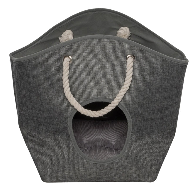 Katzenhöhle Laundry Bag in Grau