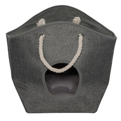 Katzenhöhle Laundry Bag in Grau