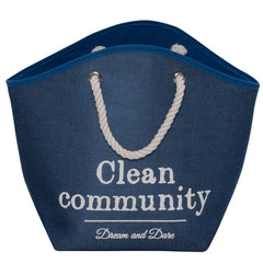 Katzenhöhle Laundry Bag in Blau