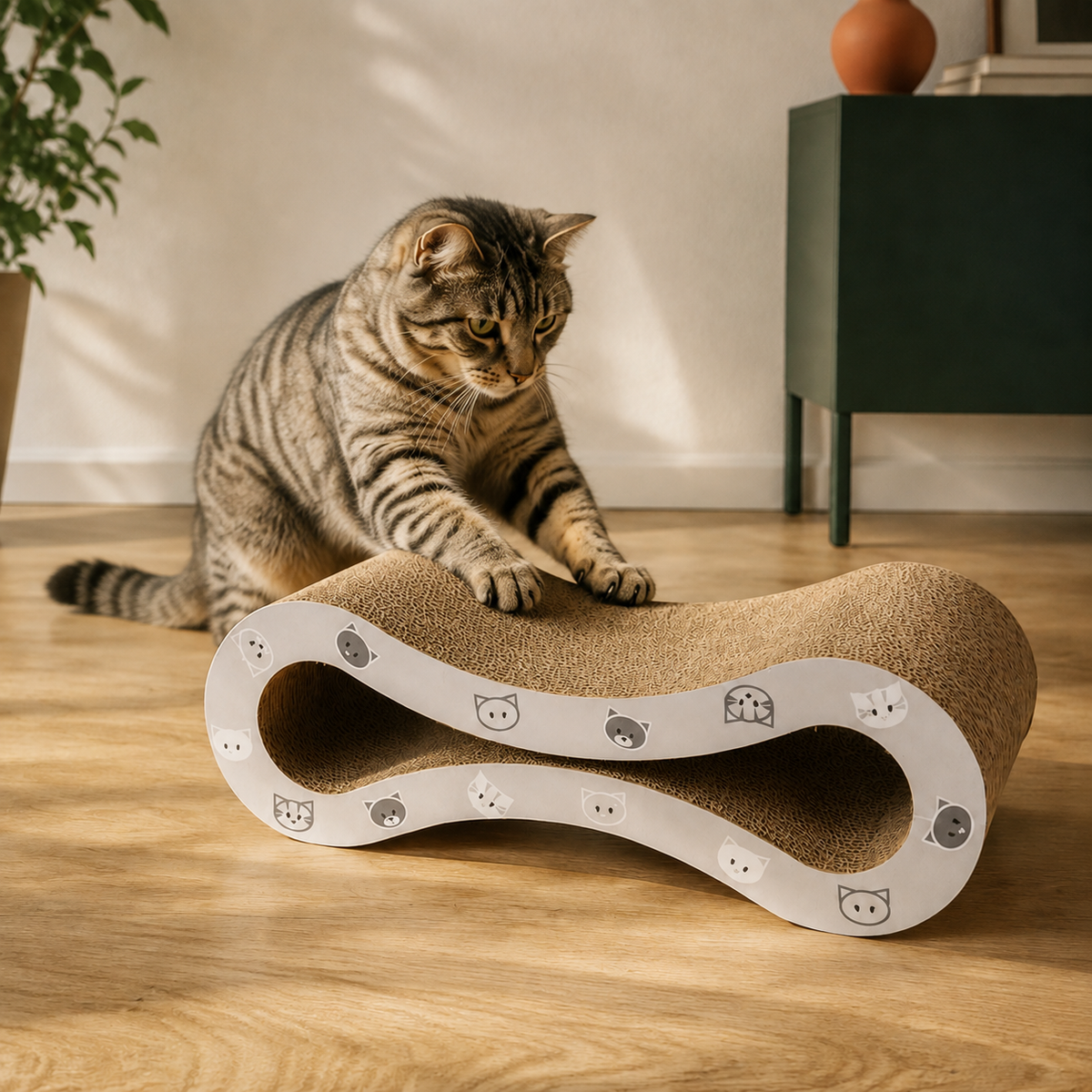 Kratzwelle Mimi aus Pappe