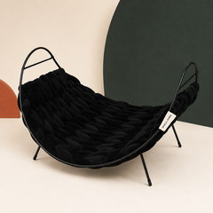 Design-Katzenbett Baily – Schwarz – hochwertige Produktansicht im Felario-Stil