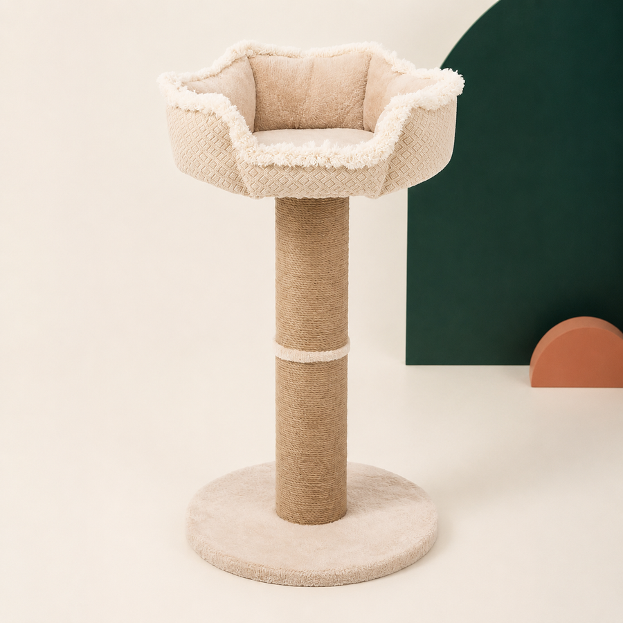 Kratzbaum Boho – Jute & Naturstoff – hochwertige Produktansicht im Felario-Stil
