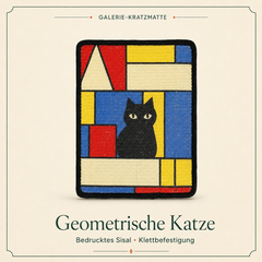 Felario Galerie-Kratzmatte – Geometrische Katze