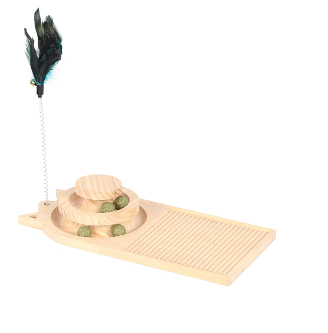 Spielstation Spin & Scratch aus Kiefernholz
